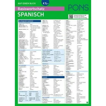 PONS Basiswortschatz Spanisch auf einen Blick - Weber, Johann-Friedrich