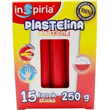 Set školních potřeb Plastelina czerwona 15 lasek 250g