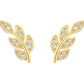 Náušnice Olivie Stříbrné náušnice VĚTVIČKA GOLD 8385 Ag 925; ≤1,7 g.