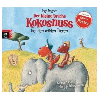 První čtění Der kleine Drache Kokosnuss bei den wilden Tieren, 1 Audio-CD - Siegner, Ingo