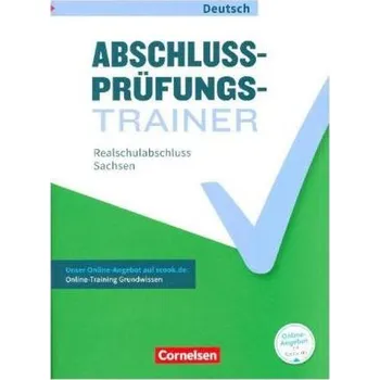 Kniha Abschlussprüfungstrainer Deutsch - Sachsen 10. Schuljahr - Realschulabschluss