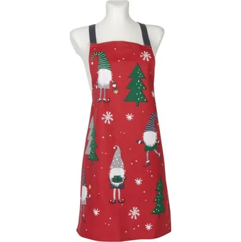 Kuchyňská zástěra Kuchyňská bavlněná zástěra SANTO ENANO červená 100% bavlna 60x75 cm Essex