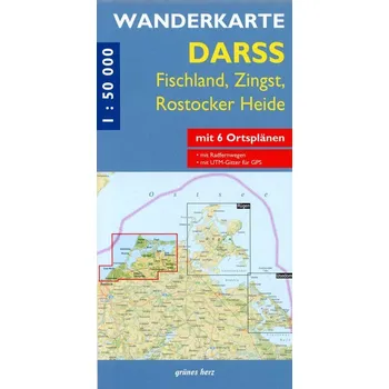 Wanderkarte Darß [DE] (2022, Karta, Verlag grünes Herz)