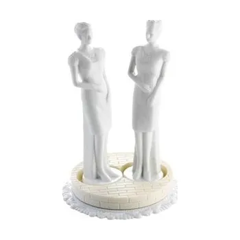 Svatební dekorace Svatební figurka na dort bílá - lesbičky - Gunthart