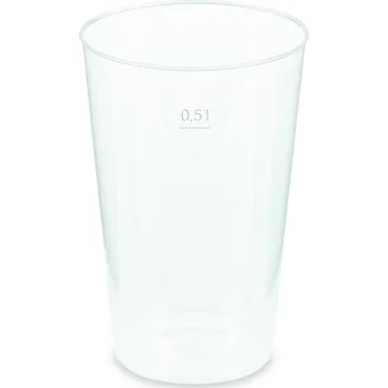 Jednorázové nádobí WIMEX PP kelímek vratný průhledný 500 ml 12 ks