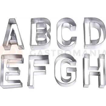 Výroba svíčky Vykrajovátka z pocínovaného plechu, 26 ks, písmena, 25 mm | CONTACTO, 638/026