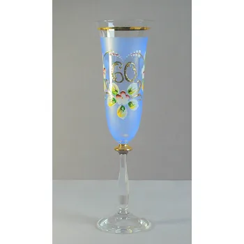 Sklenice Výroční sklenice Angela 60let modrá