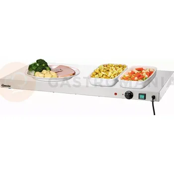 Ohřívač nápojů Ohřívací deska WP600, 1000x500x64 mm | BARTSCHER, 114362