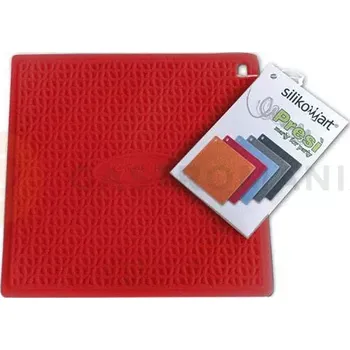 Silikonová podložka pod horké nádobí, červená 175x175 mm | SILIKOMART, 70.198.05.0001