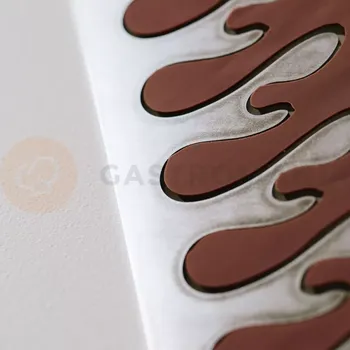 Čokoládová tyčinka Šablona na tvorbu dekorací - kapky, 300x68 mm, 20FH51 | MARTELLATO, Drop