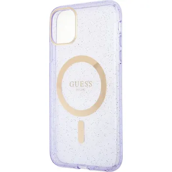 Pouzdro na mobilní telefon Guess pro Apple iPhone 11 zlatý/fialový