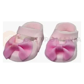 Výroba svíčky Botky na křtiny, cukrové figurky 8,5x4x3 cm, růžové, 1 pár | MAGMART, CH CHB 4A RDZ