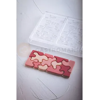 Čokoládová tyčinka Tritanová forma na čokoládové tabulky - 3 x 100g, 154x77x8 mm - PC5011FR | PAVONI, Camouflage