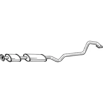 Výfukový systém Střední tlumič výfuku BOSAL 288-389