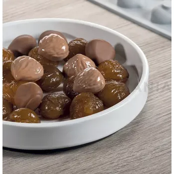 Kuchyňská sůl Silikonová forma na předkrmy, 24x kaštan 31x27x16 mm, 6 ml, 300x175 mm - GG011S | PAVONI, Chestnut