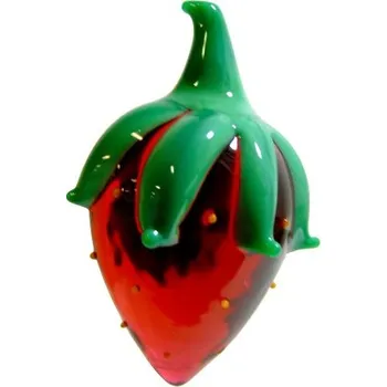 Vánoční ozdoba Jahoda, závěsná ozdoba na sklenici