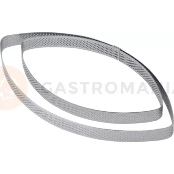 Výroba svíčky Cukrářská perforovaná forma na dorty - elipsa - 21x11,5x2 cm | PAVONI, XF19