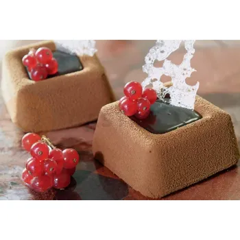 Potravinová fólie Silikonová forma, čtverec Savarin 56x56x25 mm | CONTACTO, 6691/056