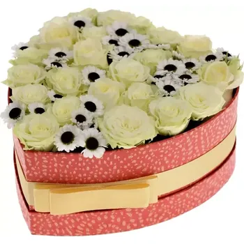 Dárková krabička Krabička květin MELANIA červená 19x9cm