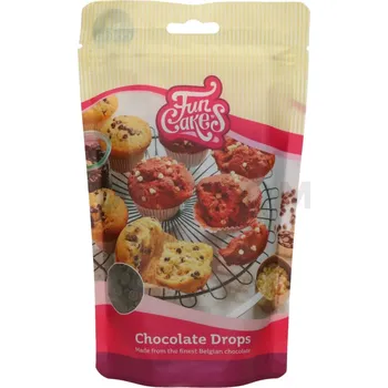 Čokoláda Čokoládové čočky na pečení 350 g, hořká čokoláda | FUNCAKES, F30120