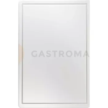 Granitový dřez Deska ke krájení s výřezem z bílého polypropylenu 60x40x1,8 cm | STALGAST, 341635