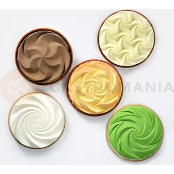 Kuchyňská sůl Sada 5 silikonových forem k tvoření kulatých ozdob k dekorování dezertů a dortů, 5x 250 ml, 140 mm | DINARA KASKO, TART Kit