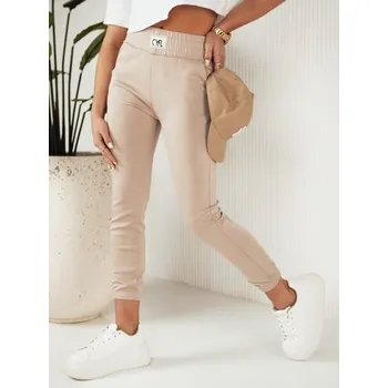 Dstreet Dámské módní béžové tepláky Cyfl