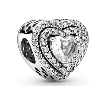 Přívěsek Přívěsek PANDORA Třpytivá vyvýšená srdce 799218C01