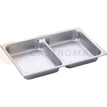 Nerezový dřez Dělená gastronádoba z nerezové oceli GN1/1 65 mm | CONTACTO, 7010/011