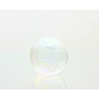 Skleněné těžítko zeměkoule 60mm crystal AB pokovené