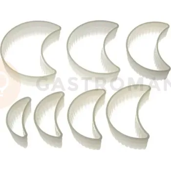 Výroba svíčky Sada nylonových vykrajovátek - půlměsíc vlnitý 7 ks | SILIKOMART, Nylon Cutter 15