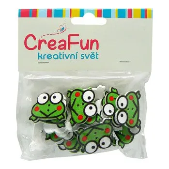 Dětské navlékací korálky SPARKYS - Dřevěné korálky-žába, 20ks 2,5x2cm