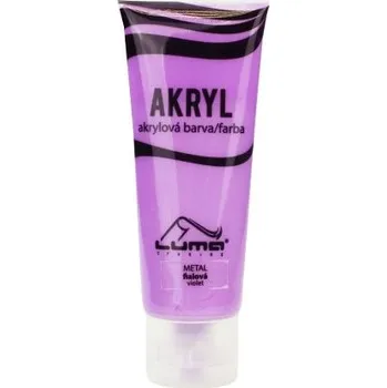 Vodová barva Barvy akrylové 75ml, METAL fialová , LUMA