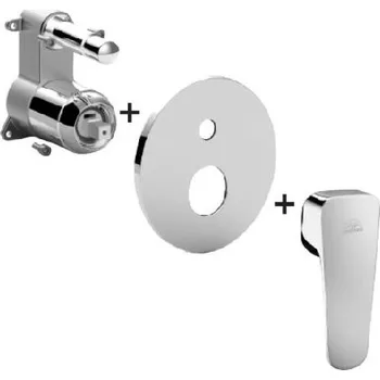 Vodovodní baterie Paffoni Sly - Baterie pod omítku pro 2 spotřebiče, chrom SYBOX015CR