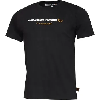 Chlapecké tričko SavageGear dětské tričko Junior T-shirt Black Ink 10-12