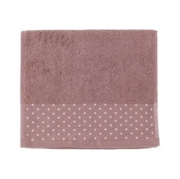 Sprchový závěs RUČNÍK KROPKI LUX 30X50 TAUPE