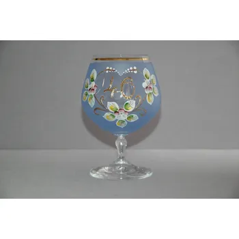 Sklenice Výroční sklenička Carmen 40 let modrá