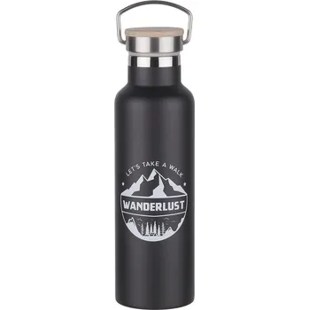 Termoska Butlers WANDERLUST Termoska s rukojetí 650 ml - černá