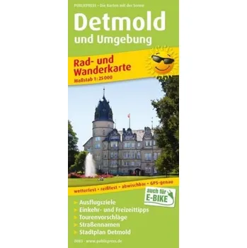 PUBLICPRESS Rad- und Wanderkarte Detmold und Umgebung