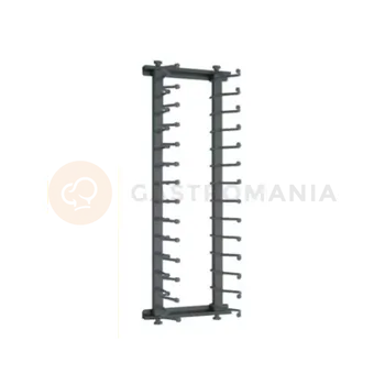 Kancelářský vozík Přístěnná police na talíře, 300x250x880 mm | ASBER, SPP-14