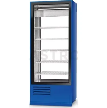 Lednice Chladící skříň oboustranně prosklenná s křídlovými dveřmi, sklo na straně zákazníka je napevno instalováno, dolní agregát, ventilátor, 4 kl., nerezový vnitřek, 725x675x1980 mm | RAPA, SCh - 2S 725 / 1D