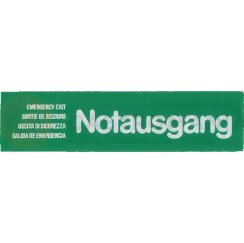 Informační tabulka Tabulka "Notausgang", zelená | CONTACTO, 7673/006