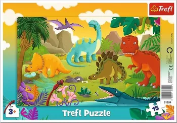 Puzzle Trefl Dinosauři 15 dílků