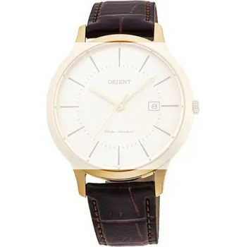 Řemínek na hodinky Kožený řemínek Orient UL00E012G0 18mm (pro model RF-QD00), hnědý