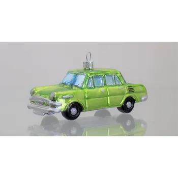 Vánoční ozdoba Vánoční ozdoba Auto Škoda v zeleném dekoru