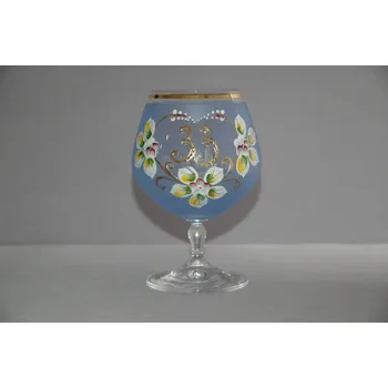 Sklenice Jubilejní sklenice na koňak Carmen 33let modrá