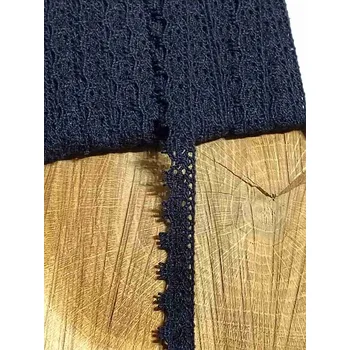 Krajka Bavlněná krajka šíře 10 mm černá