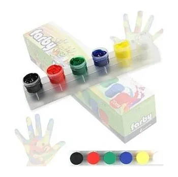 Set školních potřeb Farby do malowania rękami 20ml 6 kolorów