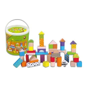 BABU dřevěná hračka - Kostky 50 ks