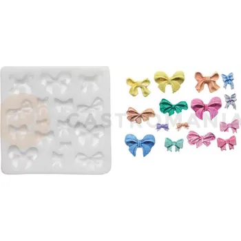 Výroba svíčky Forma na cukrovou hmotu SLK 339 - 15 mašliček, 15x20 mm | SILIKOMART, Sugarflex Love Bows